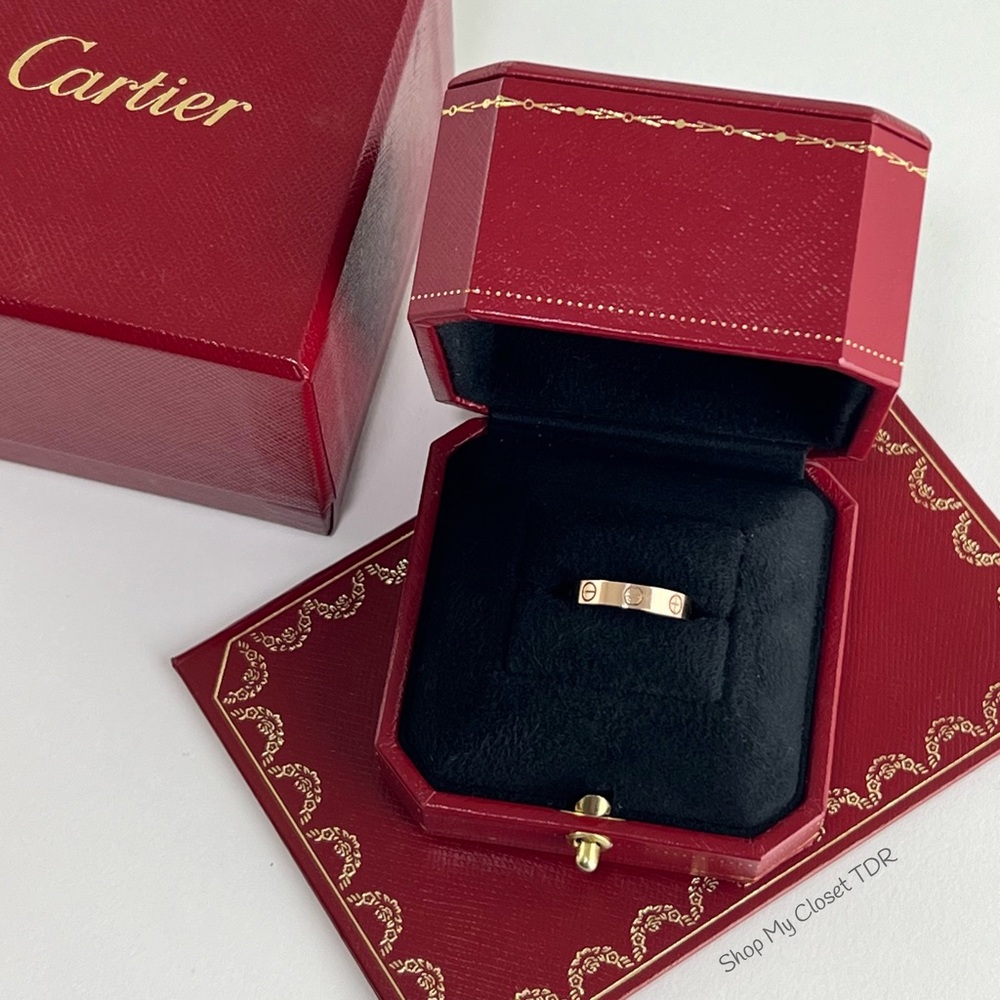 Authentic Cartier Love Ring Rose Gold 48